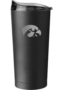 Logo Brands Iowa Hawkeyes 20oz Black Etched Stainless Steel Tumbler - Black