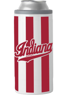 Logo Brands Indiana Hoosiers 12oz Candy Stripe Stainless Steel Coolie