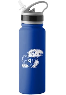 Kansas Jayhawks 25oz Flip Top Stainless Steel Bottle - Blue