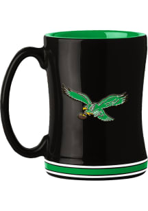 Philadelphia Eagles 14oz Retro Relief Ceramic Mug - Black