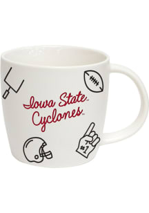 Iowa State Cyclones 18oz Ceramic Mug - White