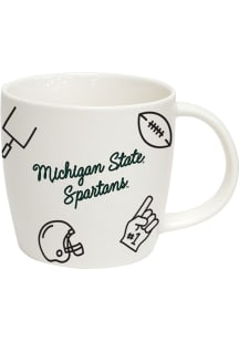Michigan State Spartans 18oz Ceramic Mug - White