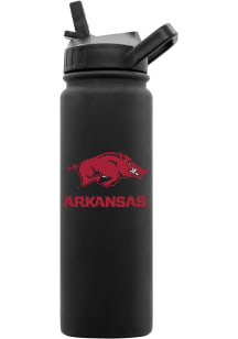 Arkansas Razorbacks 24oz Soft Touch Stainless Steel Bottle - Black