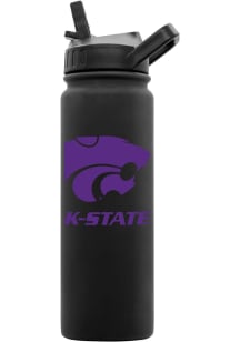 K-State Wildcats 24oz Soft Touch Stainless Steel Bottle - Black