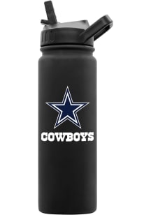 Dallas Cowboys 24oz Soft Touch Stainless Steel Bottle - Black