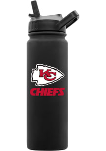 Kansas City Chiefs 24oz Soft Touch Stainless Steel Bottle - Black