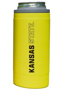 Logo Brands K-State Wildcats 12oz Cru Stacked Soft Touch Slim Stainless Steel Coolie