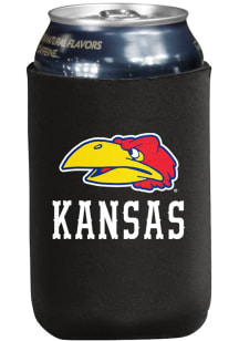 Logo Brands Kansas Jayhawks Vault Insulated Black Out Coolie
