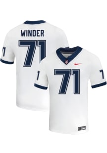 Owen Winder  Nike UConn Huskies White NIL Name And Number Football Jersey