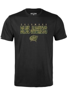 Levelwear Columbus Blue Jackets Youth Black Richmond Jr Protect Short Sleeve T-Shirt