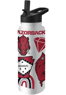 Arkansas Razorbacks 34oz Native Quencher Stainless Steel Bottle - Red