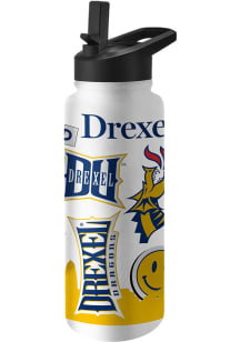 Drexel Dragons 34oz Native Quencher Stainless Steel Bottle - Navy Blue