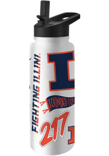 Illinois Fighting Illini 34oz Native Quencher Stainless Steel Bottle - Orange