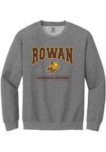 Summit Sportswear Rowan University Mens Graphite Womens Soccer Long Sleeve Crew Sweatshirt
