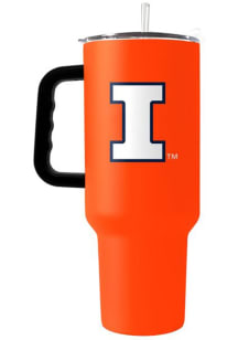 Logo Brands Illinois Fighting Illini 40oz Flipside Stainless Steel Tumbler - Orange