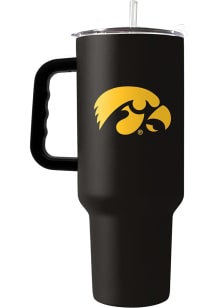 Logo Brands Iowa Hawkeyes 40oz Flipside Stainless Steel Tumbler - Black