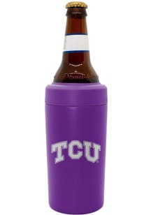 Logo Brands TCU Horned Frogs Flipside Frost Buddy Stainless Steel Coolie