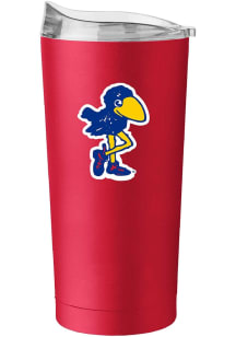 Logo Brands Kansas Jayhawks Vault 20oz Flipside Powder Coat Stainless Steel Tumbler - Red