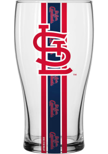 St Louis Cardinals 20oz Striped Pub Pint Glass - White