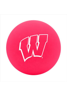 Logo Brands Wisconsin Badgers Red High Bounce Bouncy Ball