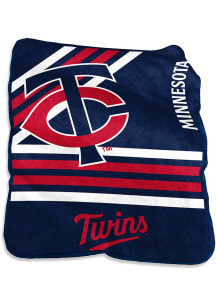 Minnesota Twins Stripe Raschel Throw Blanket - Red