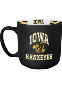 Iowa Hawkeyes Vault 15oz Stripe Ceramic Mug - Black