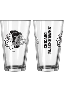 Chicago Blackhawks 16 OZ Gameday Pint Glass - Black