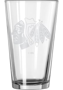 Chicago Blackhawks 16 OZ Frost Pint Glass - White