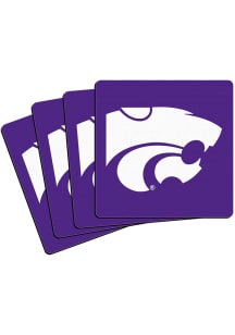 K-State Wildcats 4 Pack Neoprene Coaster - Purple