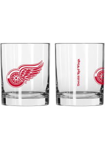 Detroit Red Wings 14 OZ Gameday Rock Glass - Red