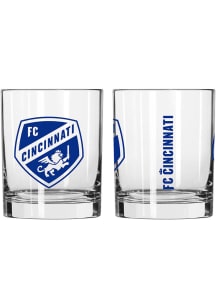 FC Cincinnati 14 OZ Gameday Rock Glass - Blue