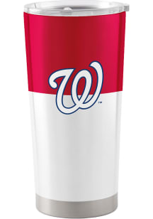 Logo Brands Washington Nationals 20oz Colorblock Stainless Steel Tumbler - Red