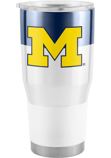 Logo Brands Michigan Wolverines 30oz Colorblock Stainless Steel Tumbler - Blue