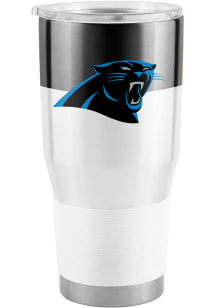 Logo Brands Carolina Panthers 30oz Colorblock Stainless Steel Tumbler - Black