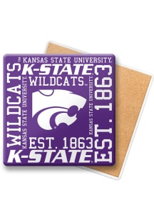 K-State Wildcats Spirit Stone Coaster - Purple