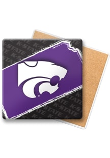 K-State Wildcats State Stone Coaster - Purple