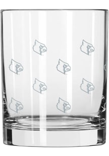 Louisville Cardinals Satin Etch 14oz Rock Glass - Red