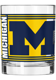 Michigan Wolverines 14OZ Hero Rock Glass - Blue