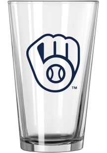 Milwaukee Brewers 16oz Gameday Pint Glass - Navy Blue