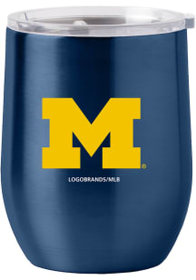 Michigan Wolverines 16oz Gameday Curved Stainless Steel Stemless - Blue