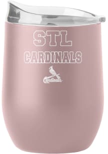 St Louis Cardinals 16 OZ Powder Coat Stainless Steel Stemless - Red