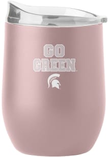 Michigan State Spartans 16OZ Powder Coat Stainless Steel Stemless - Green