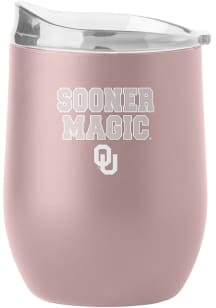 Oklahoma Sooners 16OZ Powder Coat Stainless Steel Stemless - Red