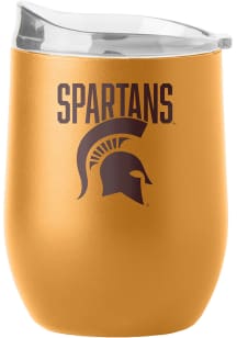 Michigan State Spartans 16OZ Powder Coat Stainless Steel Stemless - Brown