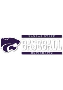 K-State Wildcats 6x2 Baseball Auto Decal - Purple
