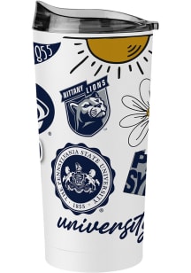 Logo Brands Penn State Nittany Lions 20oz Native Stainless Steel Tumbler - White