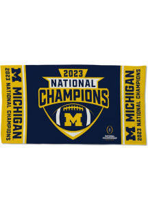 Michigan Wolverines Blue 2023 College Football National Champion Locker Room Bath Towels