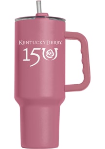 Logo Brands Kentucky Derby 150th 40oz Powder Coat Stainless Steel Tumbler - Pink