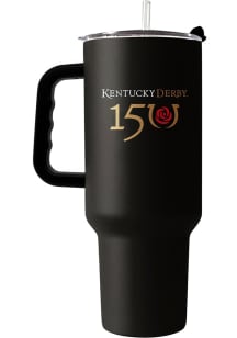 Logo Brands Kentucky Derby 150th 40oz Powder Coat Stainless Steel Tumbler - Black