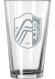 St Louis City SC 16 oz Pint Glass - Red